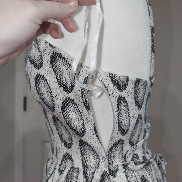 Banana Republic Heritage Collection Print Lace Up Dress, Size 4 - Picture 10 of 15